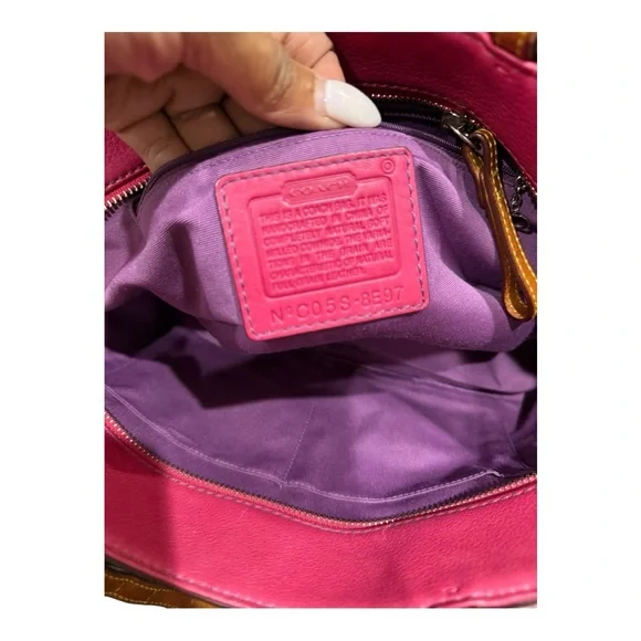 Coach Pink Leather Tote Bag - Picture 8 of 8